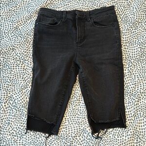 AFRM Black Jean Shorts